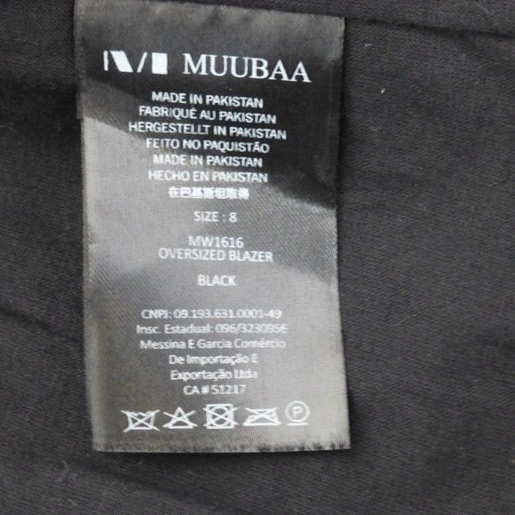 Oversized Black Lamb Leather Blazer | Size 4 - Picture 5 of 8